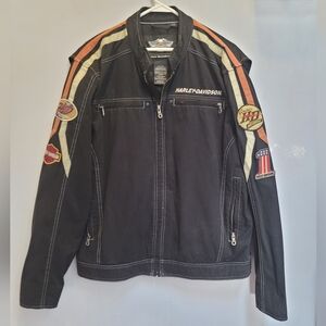 Vintage Harley Davidson Motorcycle Cotton Racing Jacket (Grailed)